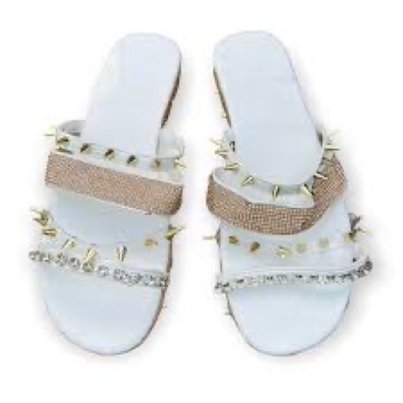 Stylish Strappy Glam Studded Sandals - Picture 1 of 3